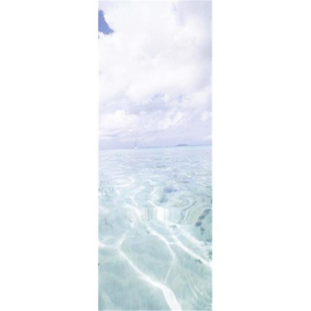 Panoramic Images PPI133621L Rippled pattern on blue water surface Cinnamon Bay St. John US Virgin Islands Poster Print by Panoramic Images - 12 x 36