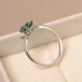 thumbnail image 3 of Green sapphire ring, delicate oval engagement ring, anniversary gifts, 3 of 4