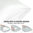 thumbnail image 6 of REGALWOVEN Satin Pillowcases for Hair and Skin, Luxury Silky Pillow Cover with Envelope Closure, Satin Pillow Cases Set of 2 White Queen, 6 of 8