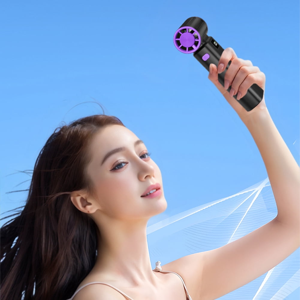 HUISZJ Jet Dry Mini Blower, Mini Fan Electric Air Duster, Multifunctional Wireless Dust Blower for Home Car (Black)
