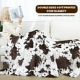 thumbnail image 6 of Throw Blanket Soft Brown Cow Blanket Fuzzy Cozy Blanket Lightweight Fleece Blankets Cute Stuff Decor Gifts for Teen Girls Boys Kids, 6 of 6