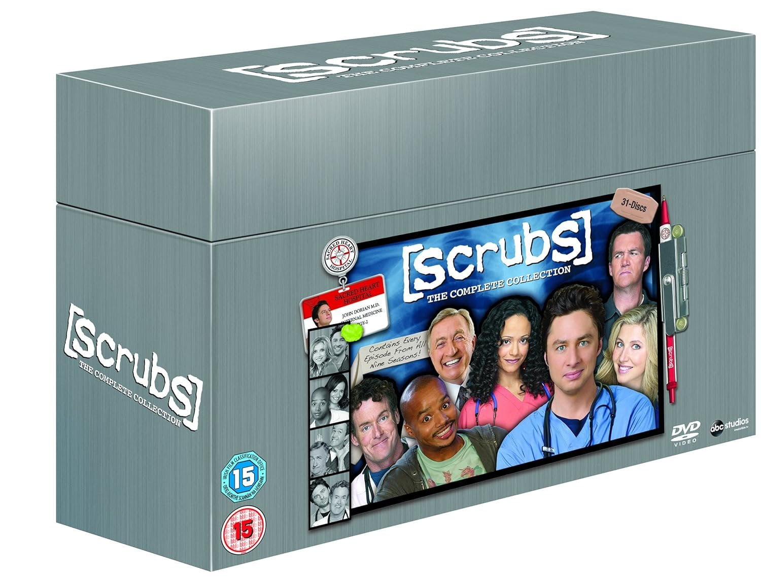 Scrubs - Series 1-9 Full Seasons, 31-DVD Boxset, UK Release