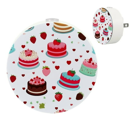 

YZUOUZY Lamp for Bedroom Bedside Lamp Small Lamps Set of 2 Cakes Fruits Chocolate Cream Cakes