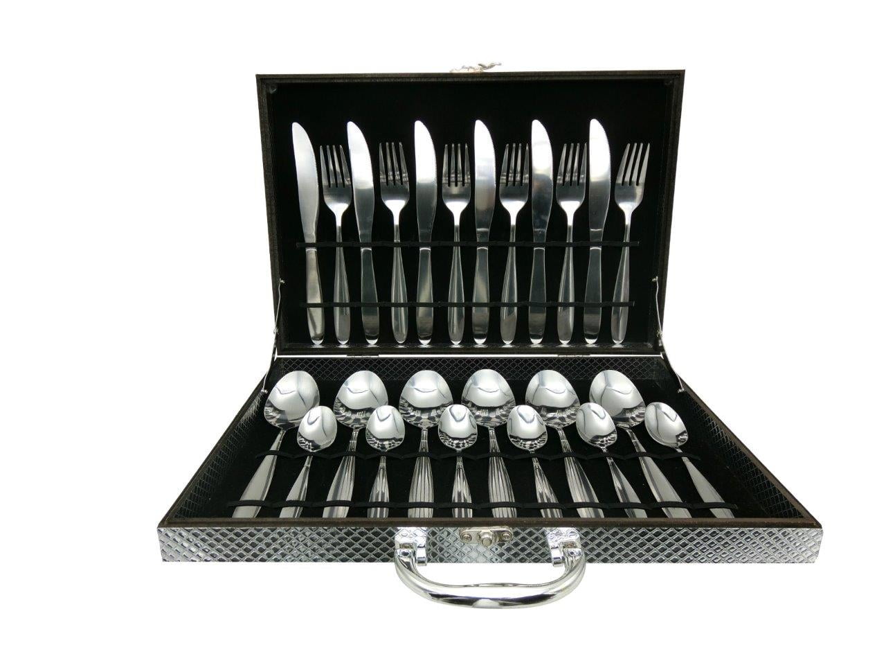 Lightahead Stainless Steel Tableware Flatware 24 pcs Cutlery Set in