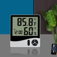 thumbnail image 1 of TIMIFIS Digital Alarm Clock With LCD Display Thermometers Hygrometer Digital Temperature Humidity Monitor Snooze Alarm With Smart Clock Calendar -, 1 of 6