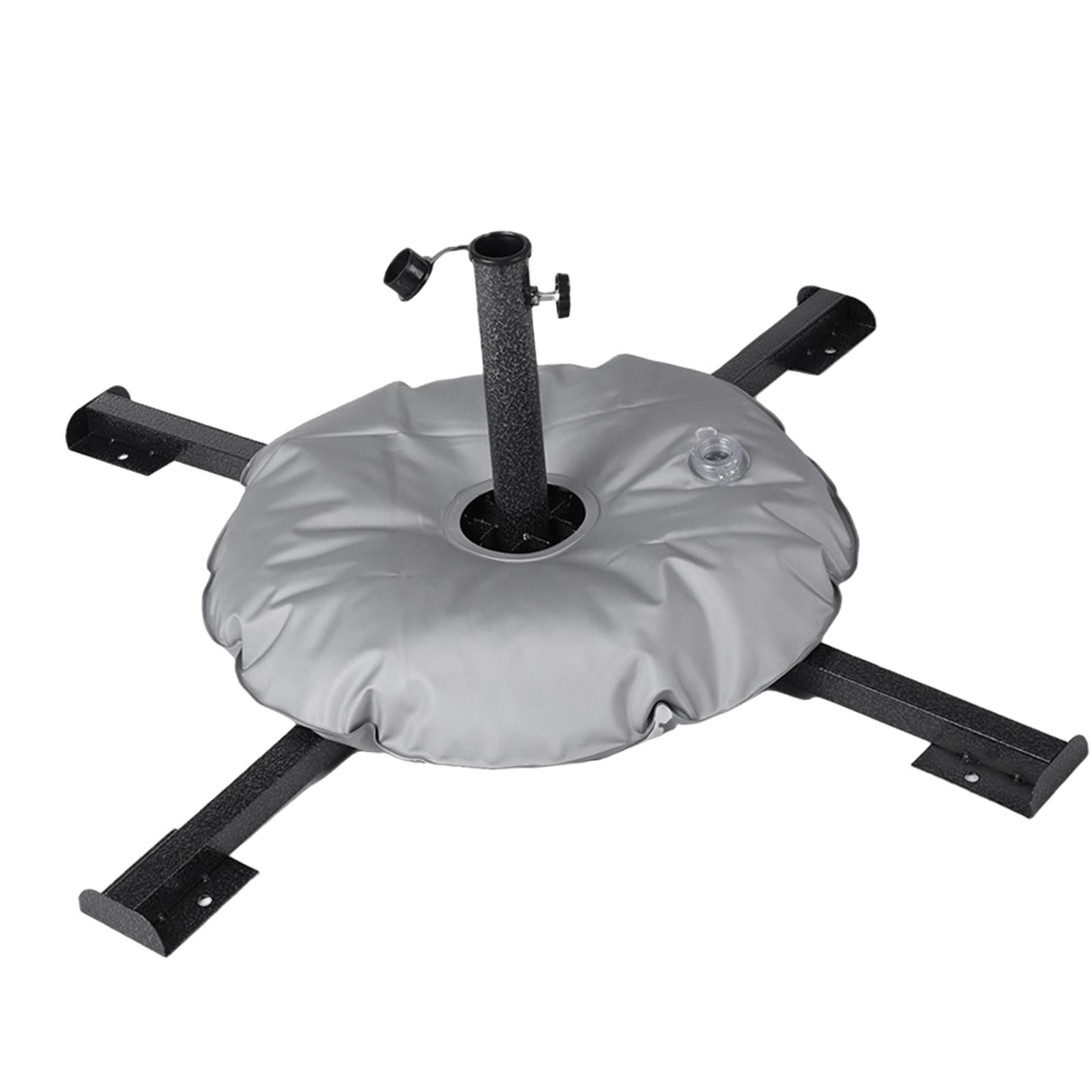 MAGIDEAL Parasol Stand Foldable Patio Umbrella Stand for Summer Beach Patio Courtyard Black With Water Bag