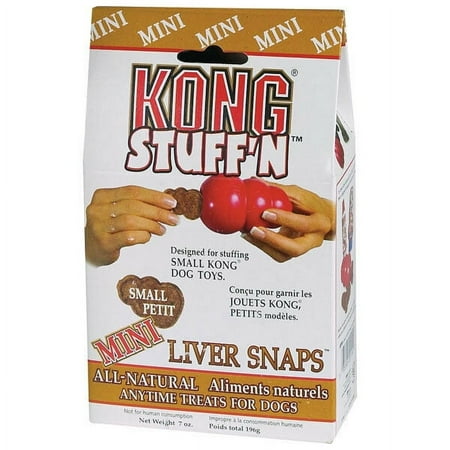 Stuff N Snaps Small Dog Toy Filler Treats Liver Flavored Mini Biscuits 7 oz Bag