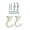 White, variant on Pack of 2 Sturdy Versatile Ceiling Hooks for Decors in Livings Rooms Bedrooms and Stores Simple Installation