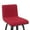 Red and Black, variant on Armen Living Swivel Bar Height Stool with Vintage Blue Upholstered Seat
