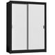 thumbnail image 1 of Ropero Closet Madesa Dallas 2 Puertas Corredizas 2 Cajones Negro/Blanco, 1 of 5