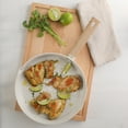 thumbnail image 2 of Gibson Home 137732.01 11 in. Marbleton Ceramic Nonstick Aluminum Frying Pan, Cream, 2 of 5