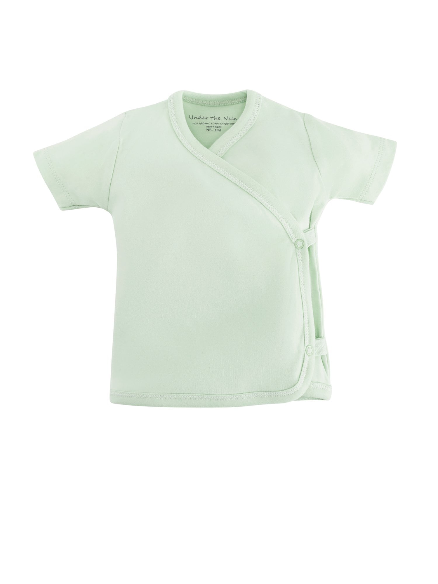 Choose Color /& Size Under the Nile Organic Cotton Short Sleeved Side Snap Tee