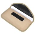 thumbnail image 2 of Bolsa antiradiación de doble capa Bolsa bloqueadora de señal GPS RFID antiseguimiento (Caqui), 2 of 5