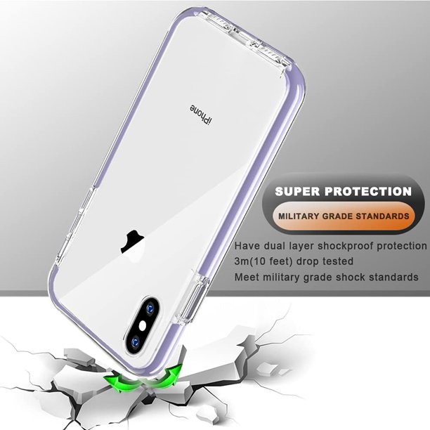 COOLQO Compatible with iPhone 11 Pro Max Case, and [2 x Tempered Glass  Screen Protector] Clear 360 Full Body Coverage Hard PC+Soft Silicone TPU  3in1