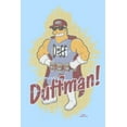 thumbnail image 2 of Men's The Simpsons Distressed Duffman Portrait Graphic Tee Light Blue 2X Large, 2 of 4