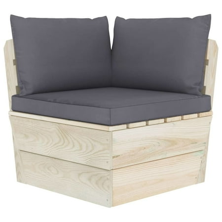 

WONISOLI Pallet Sofa Cushions 3 pcs Anthracite Fabric