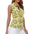thumbnail image 4 of Whosucclay Lemon Butterfly Print Workout Tank Tops for Women for Ladies, Soft 1/4 Zipper Dry-Fit Ladies Shirts for Fitness Athletic Outdoor Golf, 4 of 8