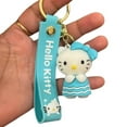 thumbnail image 2 of Lovely Kitty Keychain, Fashionable Cat Key Ring, Ideal Gift Bag Pendant-Blue, 2 of 7