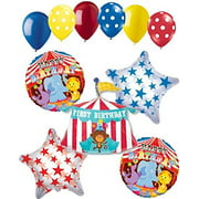 11 pc Circus Tent 1st Happy Birthday Balloon Bouquet Decoration Party Monkey
