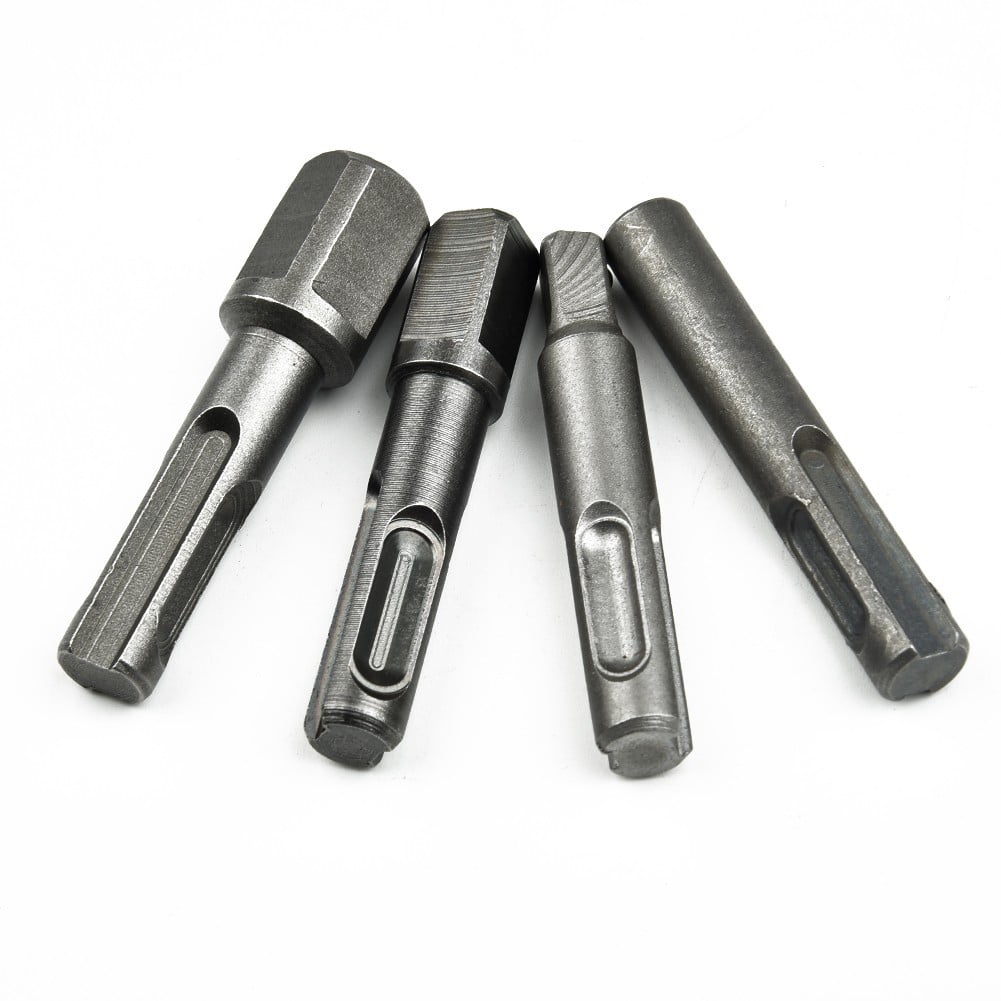 4pcs SDS Plus Hammer Drill Adapter Impact Driver Socket Hex Universal Bit Chuck Walmart