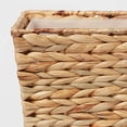 thumbnail image 3 of Light Weave Hyacinth Waste basket Natural for bathroom, bedroom, kitchen or living room, 3 of 6
