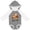 Granite & White w Ears, variant on Inktastic My Auntie Loves Me- cute owl family Boys or Girls Long Sleeve Baby Bodysuit