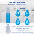 thumbnail image 2 of Express Water Big Blue Carbon Block CTO Whole House Water Filter with Block Activated Carbon, 20" x 2.5" OD (2), 2 of 4