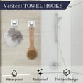 thumbnail image 3 of Vesteel 5 Pieces Bathroom Hardware Set, Stainless Steel Bath Accessories Sets, 16" Hand Towel Bar for Bathroom, Bath Towel Bar Set Wall Mounted, Brushed Nickel, 3 of 7