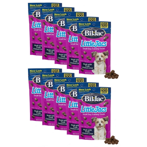 BilJac Little Jacs Small Dog Liver Treats 4 oz, 10 Pack