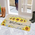 thumbnail image 6 of Sunflower Floral Decor Welcome Entrance Door Mat, Spring Summer Flower Home Decoration Non-Slip Indoor Outdoor Front Doormats Rug 17x30 Inch, 6 of 6
