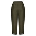 thumbnail image 4 of RXIRUCGD Capris d'Été Confortables à Jambes Larges et Amples pour Femmes, Marron, Taille : S, 4 of 5