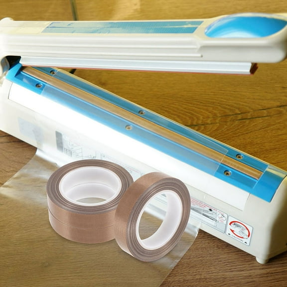 LEORX Heat Resistant Tape 2 Rolls PTFE Material for Vacuum Sealer Machines 10m per Roll