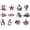 A001- A, variant on 12Pcs Patriotic Decorative Wooden Signs, American Flag Heart Star Gnome Wood Cutouts for Independence Day, 4th of July, Memorial Day, Labor Day, Veterans Day, Home Office Decor - Rustic USA Themed Wo