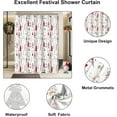 thumbnail image 5 of Christmas Shower Curtain, Colorful Christmas Tree Shower Curtains for Bathroom Decor, Red Green Winter Holiday Shower Curtain, Merry Christmas Xmas Pine Fabric Cloth Bath Curtain, 72 x 72 Inch, 5 of 6