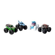 Mini Monster Truck 4-Pack Set, 1:72 Scale Die-Cast Vehicles
