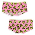 thumbnail image 3 of Dr Seuss The Grinch Women's 3-Pack Allover Character Designs Underwear Panties Pink Santa Boyshorts, 3 of 7