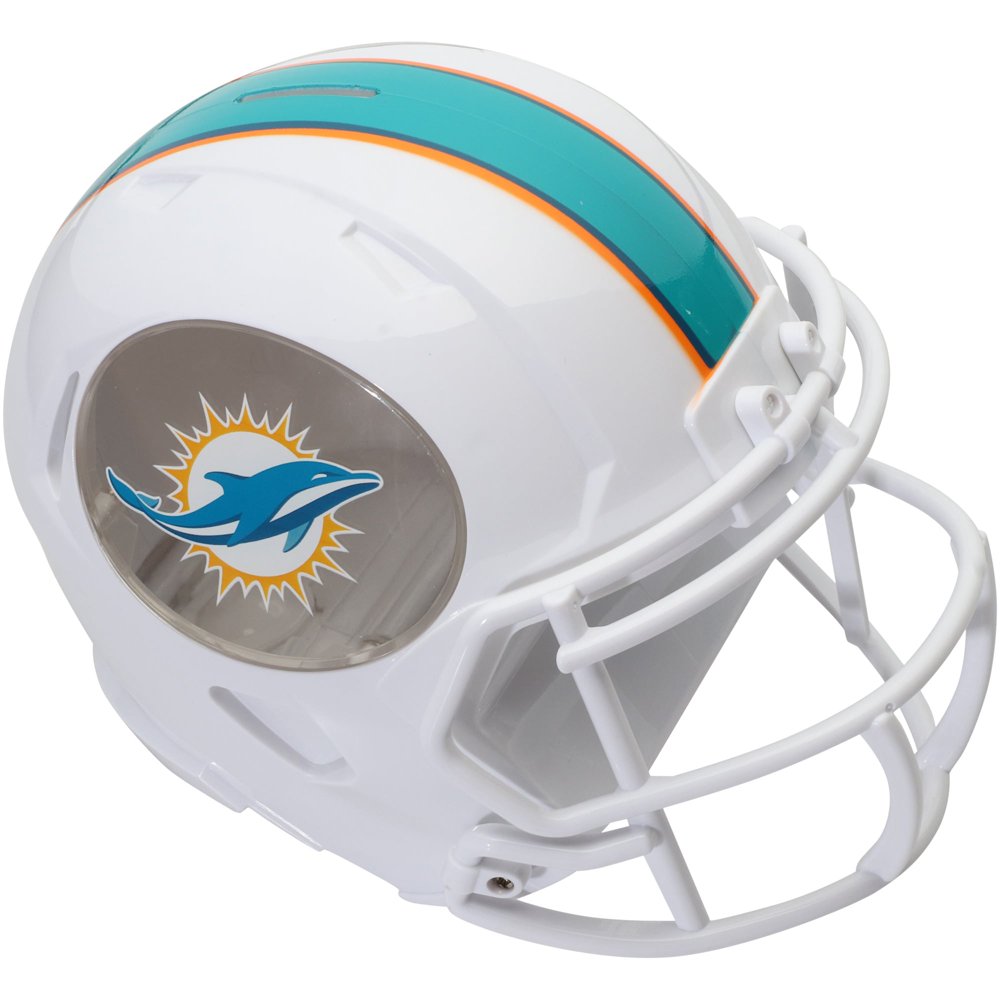 Forever Collectibles NFL Mini Helmet Bank, Miami Dolphins