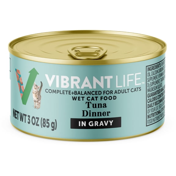 Vibrant Life Flaked Tuna Wet Cat Food, 3 oz Can