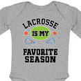 thumbnail image 4 of Inktastic Lacrosse Is My Favorite Season Boys or Girls Long Sleeve Baby Bodysuit, 4 of 5