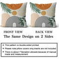 thumbnail image 2 of Boho Pillow Covers 18x18 Set of 2, Bohemian Mid Century Style Farmhouse Decorations Throw Pillow Covers Abstract Beige Art Outdoors Decorative Cushion Case for Couch Sofa Home, 2 of 6