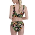 thumbnail image 5 of High Waisted Bikini Sets For Women, Tropical Flowers (2) Swimsuits Tummy Control, Two Pieces Bathing Suit, 5 of 8