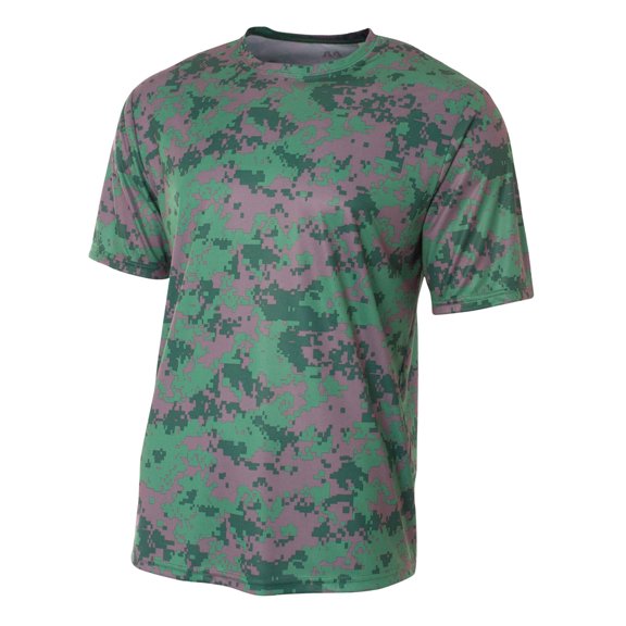 A4 Men's Camo Performance Crew T-Shirt - FOREST - 3XL