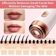 thumbnail image 5 of Women Face Epilator,2-in-1 Dual Head Gentle Face Razor with Built-in LED Light Precision Perfect for Lips,Upgrades Rechargeable Electric Hair Removal Device,Chin,Neck,Leg,Arms and Cheeks, 5 of 5