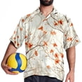 thumbnail image 4 of Tree Men's Short Sleeve Beach Shirts, Hawaiian Printed Button Down Summer Casual Unisex Men's Shirts, 4 of 6