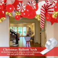 thumbnail image 2 of Globos navideños rojos lanzados Decoraciones navideñas doradas Guirnalda con globos de bastón de caramelo Caja de regalo con globos como telón de fondo para el suministro, 2 of 5