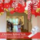 thumbnail image 2 of Globos navideños rojos lanzados Decoraciones navideñas doradas Guirnalda con globos de bastón de caramelo Caja de regalo con globos como telón de fondo para el suministro, 2 of 5