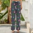 thumbnail image 5 of Wide Leg Pants Woman, Christmas Party High Waist Knot Palazzo Pants for Women, Elastic Sweatpants Yoga Lounge Pants Trousers with Pockets Fall Pants for Women 2024, 5 of 6
