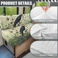thumbnail image 6 of FOR U DESIGNS Raven Rose Leaf Print 2 Pcs RV Dinette Cushion Covers Scratch-resistant Camper Cushion Slipcover Stretch Sofa Furniture Protector Include1 Backrest Covers and 1 Bench Covers, 6 of 7