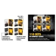 thumbnail image 2 of Juego de brocas para destornilladores DEWALT Tough Grip, 110 unidades, 2 of 7
