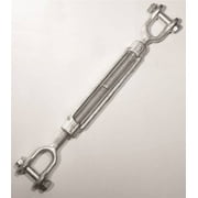 Baron 19-1/2X6 Jaw and Jaw Turnbuckle, 1/2 in Thread, 6 in L, 2200 lb, Forged Steel, Galvanized